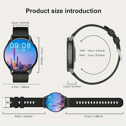 DaFIT SLIM - Amoled Screen / Voice Assistant / Bluetooth Call / Custom Dial / Health Monitor / Android & IOS / Sports Fitness for Women & Men