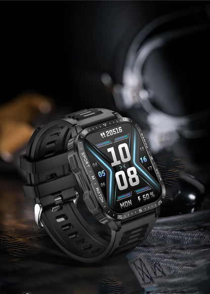 DaFIT Juggler V3 (2025 Edition) Smartwatch / BT5.2 / Flashlight / Health Monitor / Android & IOS Compatibility