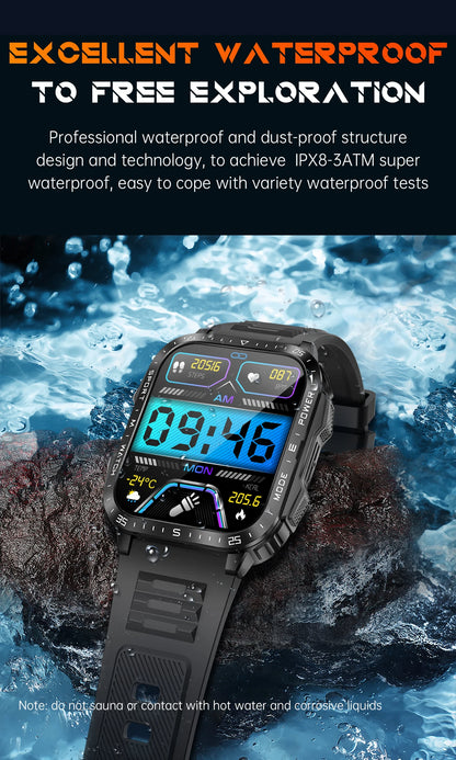 DaFIT Juggler V3 (2025 Edition) Smartwatch / BT5.2 / Flashlight / Health Monitor / Android & IOS Compatibility
